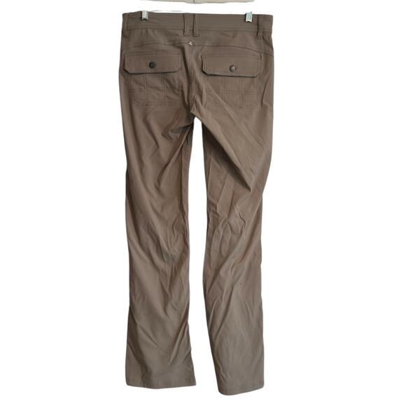Prana Tan Halle Pants Womens Sz 6 Cargo Stretch Low Rise Packable SPF Hiking - Picture 2 of 15